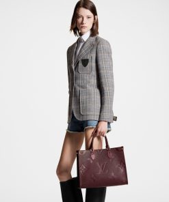 Donna Louis Vuitton Selezione Di Borse In Pelle | Borsa Tote Onthego Mm Vinaccia