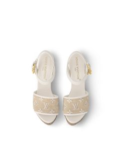 Donna Louis Vuitton Sandali E Espadrillas | Sandalo Con Zeppa Starboard