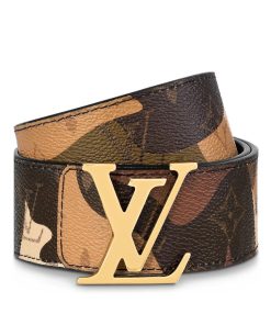 Uomo Louis Vuitton Cinture | Cintura Lv Initiales 40 Mm Reversibile Marrone