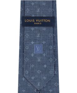 Uomo Louis Vuitton Cravatte E Fazzoletti Da Taschino | Cravatta Mng Jasper Blu Marine