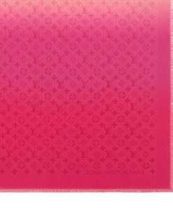 Donna Louis Vuitton Scialli E Stole | Scialle Lv Breeze Rosso Rosa