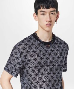 Uomo Louis Vuitton T-Shirt E Polo | T-Shirt Con Motivo Monogram