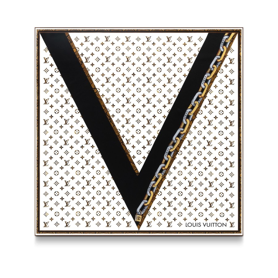 Donna Louis Vuitton Foulard In Seta E Bandeaux | Foulard Monogram Snake It 90