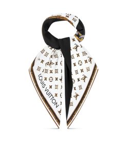 Donna Louis Vuitton Foulard In Seta E Bandeaux | Foulard Monogram Snake It 90