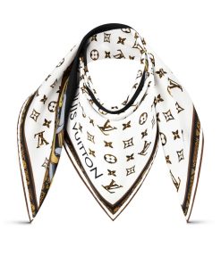 Donna Louis Vuitton Foulard In Seta E Bandeaux | Foulard Monogram Snake It 90