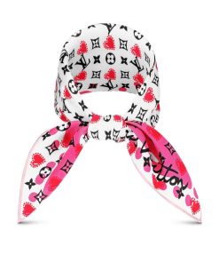 Donna Louis Vuitton Foulard In Seta E Bandeaux | Foulard I Lv U 45