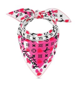 Donna Louis Vuitton Foulard In Seta E Bandeaux | Foulard I Lv U 45