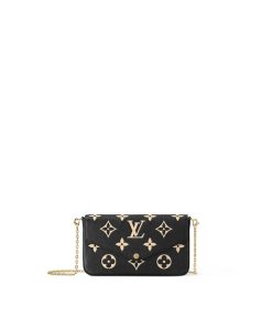 Donna Louis Vuitton Mini Bags | Pochette Felicie Nero/Beige