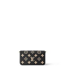 Donna Louis Vuitton Mini Bags | Pochette Felicie Nero/Beige