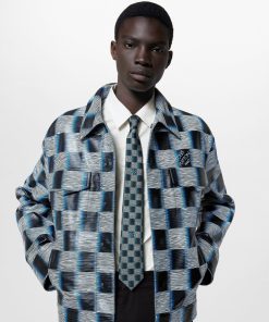 Uomo Louis Vuitton Cravatte E Fazzoletti Da Taschino | Cravatta Damier Rush