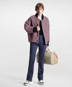 Donna Louis Vuitton Cappotti E Giacche | Giacca Varsity In Tweed Effetto Boucle Tricolore