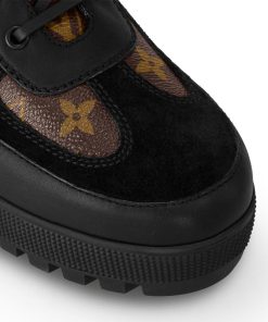 Donna Louis Vuitton Scarpe Con Plateau | Anfibio Laureate Nero