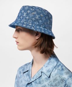 Uomo Louis Vuitton Cappelli E Guanti | Cappello Monogram Essential Bucket