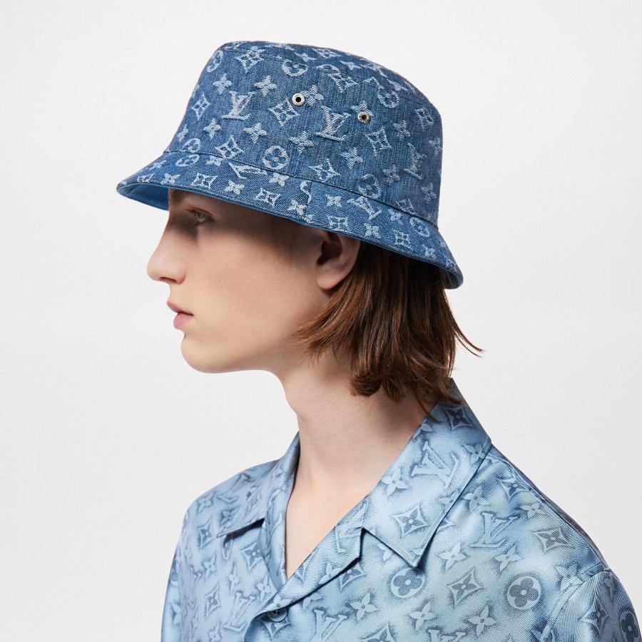 Uomo Louis Vuitton Cappelli E Guanti | Cappello Monogram Essential Bucket