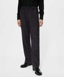 Uomo Louis Vuitton Pantaloni | Pantaloni In Misto Lana Con Coulisse