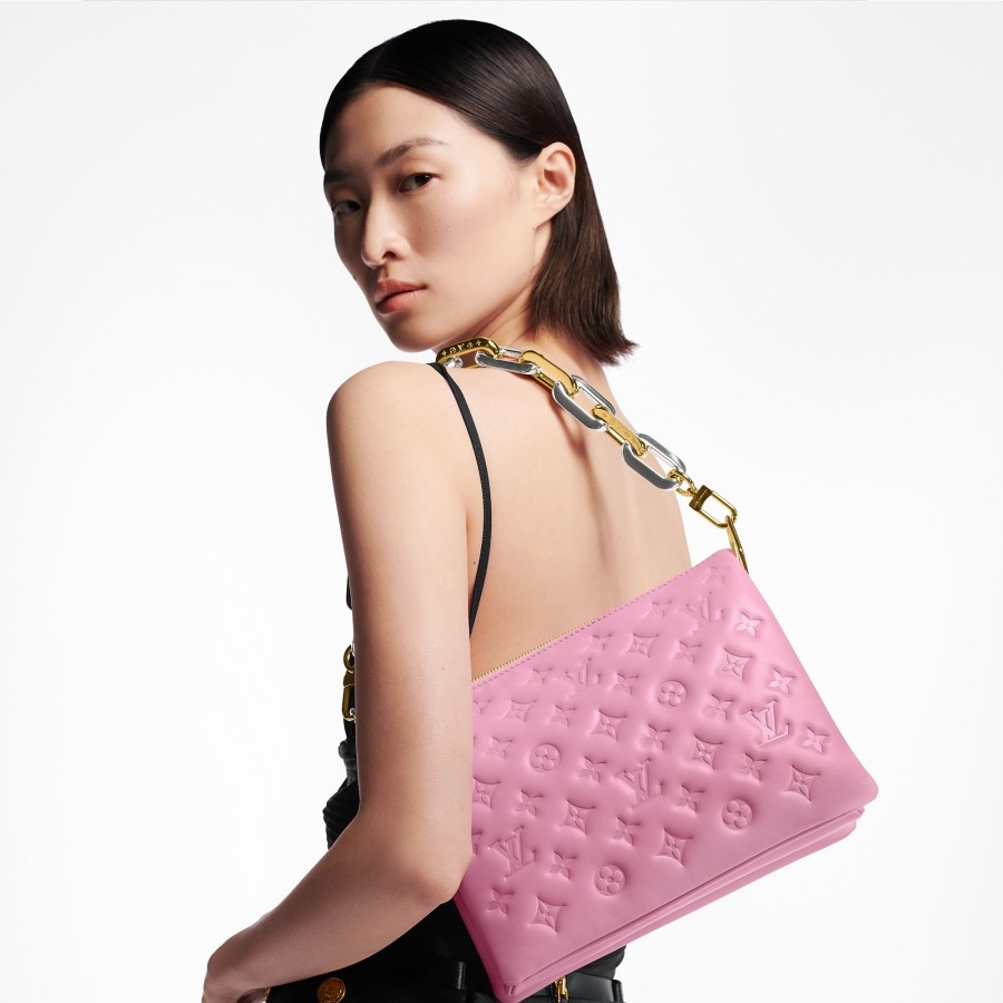 Donna Louis Vuitton Borse Con Catenella E Clutches | Borsa Coussin Pm Rose Bonbon