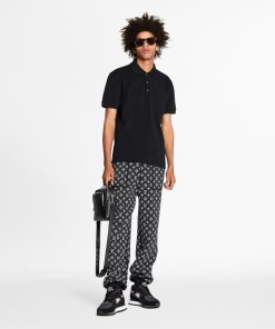 Uomo Louis Vuitton T-Shirt E Polo | Polo Con Taschino E Motivo Damier Noir