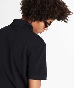 Uomo Louis Vuitton T-Shirt E Polo | Polo Con Taschino E Motivo Damier Noir