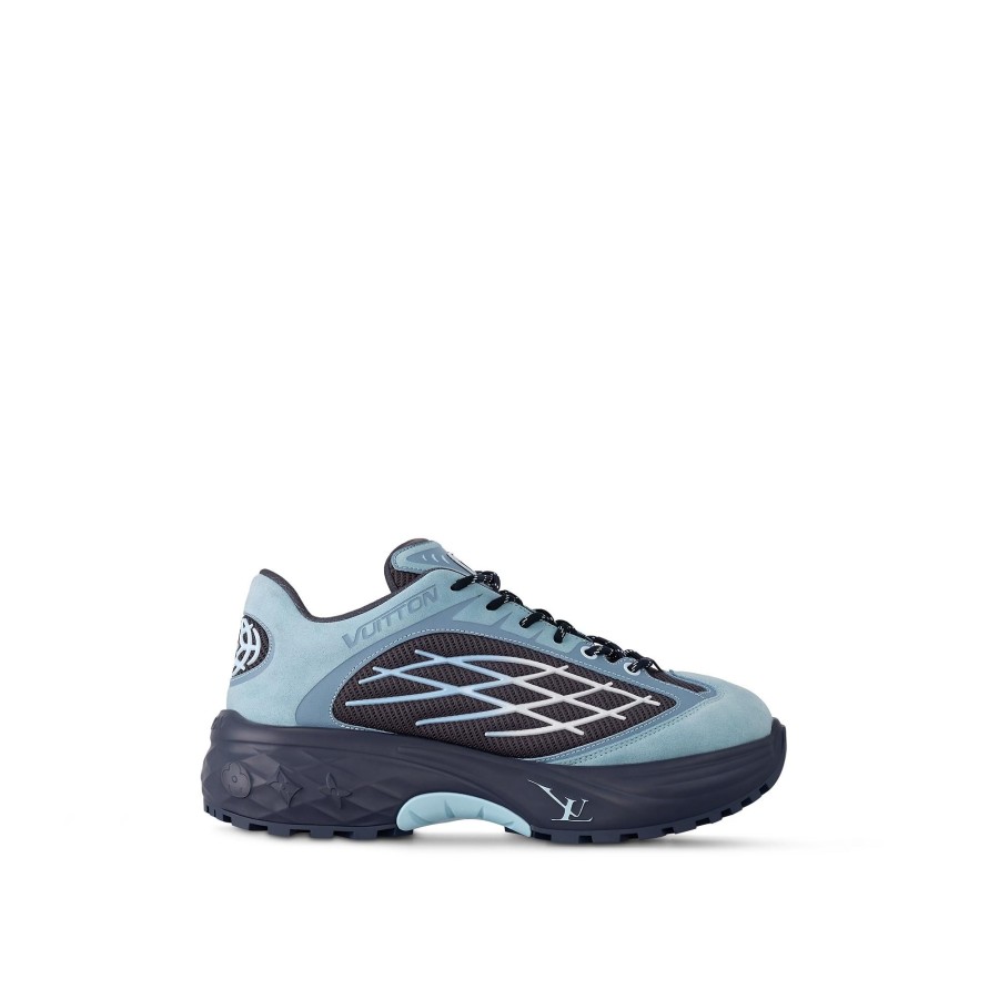 Uomo Louis Vuitton Sneakers | Sneaker Lv Discovery Lace Up Blu