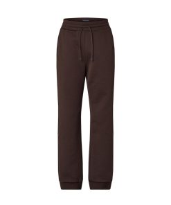 Uomo Louis Vuitton Pantaloni | Pantaloni Da Jogging In Tessuto Tecnico Con Motivo Monogram Marrone