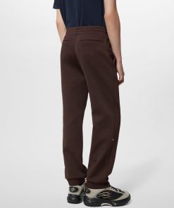 Uomo Louis Vuitton Pantaloni | Pantaloni Da Jogging In Tessuto Tecnico Con Motivo Monogram Marrone