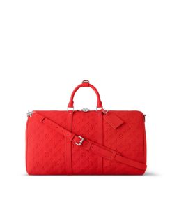 Donna Louis Vuitton Borse Da Viaggio | Keepall Bandouliere 50 Rosso