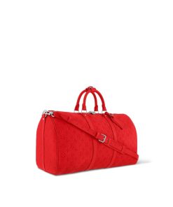 Donna Louis Vuitton Borse Da Viaggio | Keepall Bandouliere 50 Rosso