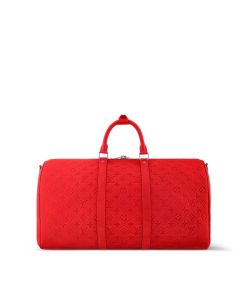 Donna Louis Vuitton Borse Da Viaggio | Keepall Bandouliere 50 Rosso