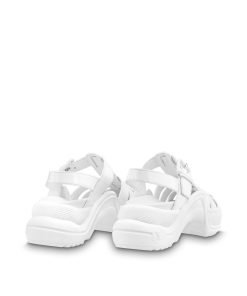 Donna Louis Vuitton Sandali E Espadrillas | Sandalo Basso Lv Archlight Bianco