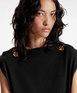 Donna Louis Vuitton Abiti | Abito T-Shirt Con Catenelle Sulle Spalle