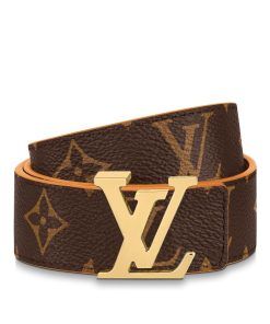 Donna Louis Vuitton Cinture | Cintura Lv Initiales 30 Mm Reversibile Safran