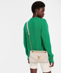 Donna Louis Vuitton Borse Con Catenella E Clutches | Borsa New Wave Chain Mm Ivoire