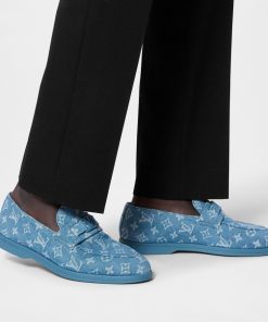 Uomo Louis Vuitton Mocassini | Mocassino Estate Blu