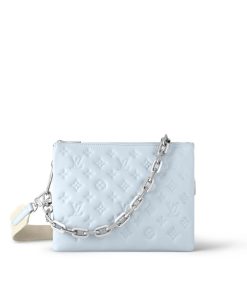 Donna Louis Vuitton Borse Con Catenella E Clutches | Borsa Coussin Pm Blu Ghiacciaio