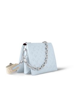 Donna Louis Vuitton Borse Con Catenella E Clutches | Borsa Coussin Pm Blu Ghiacciaio