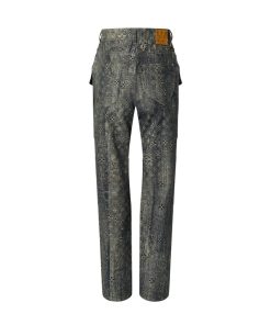 Uomo Louis Vuitton Pantaloni | Jeans Con Taglio Sartoriale E Motivo Monogram