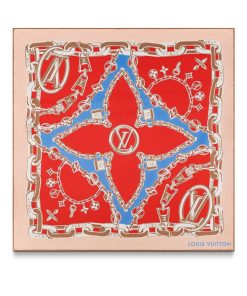 Donna Louis Vuitton Foulard In Seta E Bandeaux | Foulard Bejewelled 70 Poppy