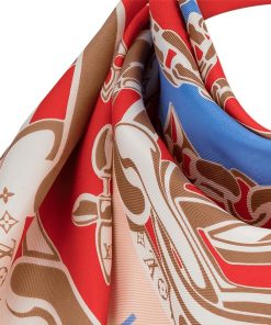 Donna Louis Vuitton Foulard In Seta E Bandeaux | Foulard Bejewelled 70 Poppy