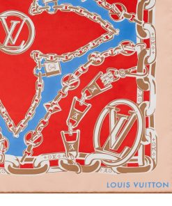 Donna Louis Vuitton Foulard In Seta E Bandeaux | Foulard Bejewelled 70 Poppy