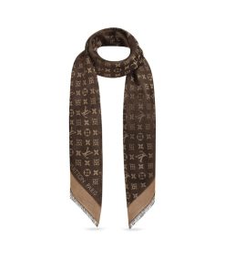 Donna Louis Vuitton Scialli E Stole | Scialle Monogram Shine Marrone