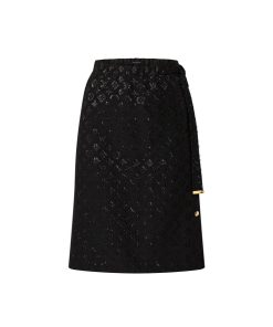 Donna Louis Vuitton Gonne E Shorts | Gonna A Portafoglio Con Motivo Monogram In Fil Coupe