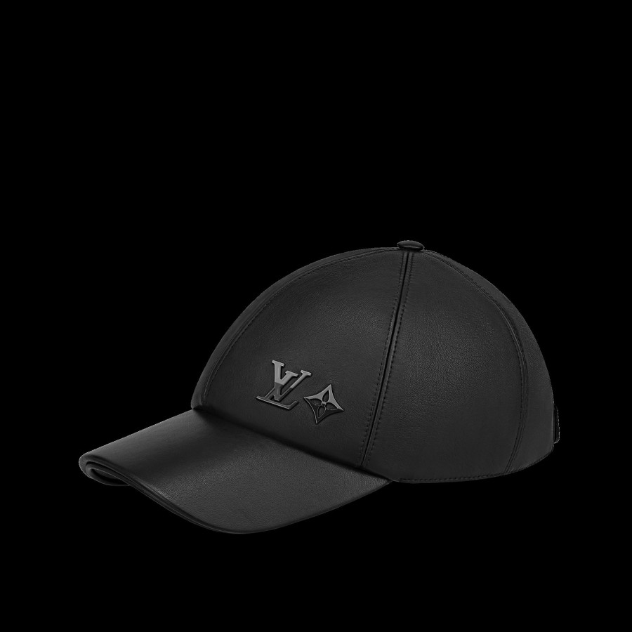 Uomo Louis Vuitton Cappelli E Guanti | Cappello In Pelle Lv Dual