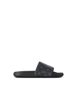 Uomo Louis Vuitton Sandali | Mule Waterfront Monogram Eclipse