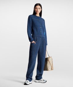 Donna Louis Vuitton Maglieria | Pantaloni Da Jogging In Maglia Effetto Denim