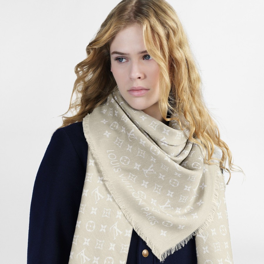 Donna Louis Vuitton Scialli E Stole | Scialle My Daily Denim Beige