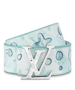 Uomo Louis Vuitton Cinture | Cintura Lv Aqua 40 Mm Reversibile