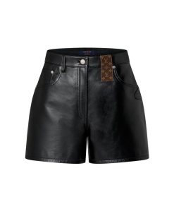 Donna Louis Vuitton Gonne E Shorts | Lv X Yk Shorts In Pelle