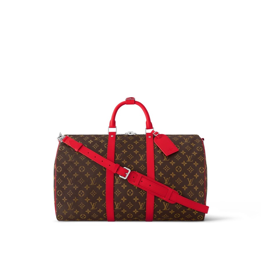 Donna Louis Vuitton Borse Da Viaggio | Keepall Bandouliere 50 Rosso