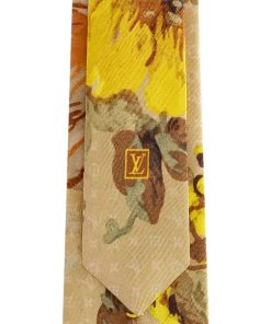 Donna Louis Vuitton Foulard In Seta E Bandeaux | Cravatta Lv Bouquet