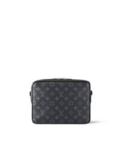 Uomo Louis Vuitton Icone Monogram | Borsa Messenger Outdoor Nero